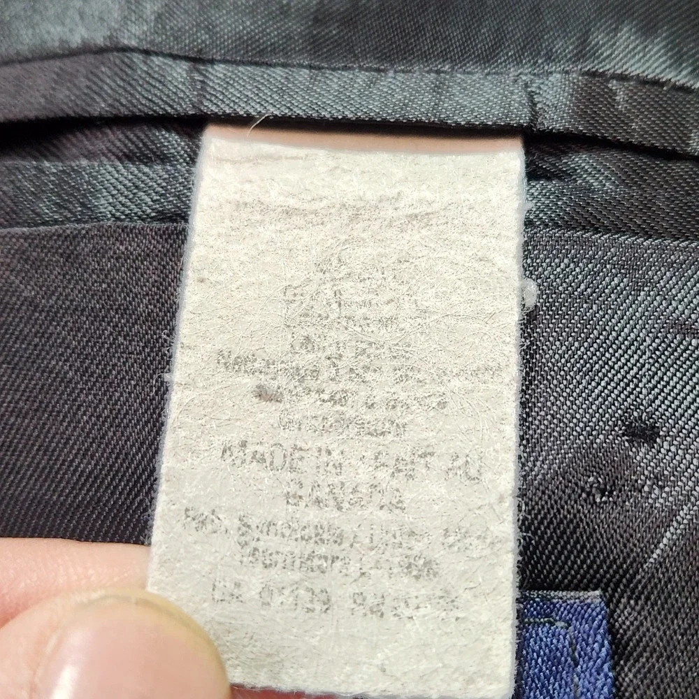 Ralph Lauren Blazer 42R Gray Pinstripe Wool Suit Jacket Mens Dillards 2 Button